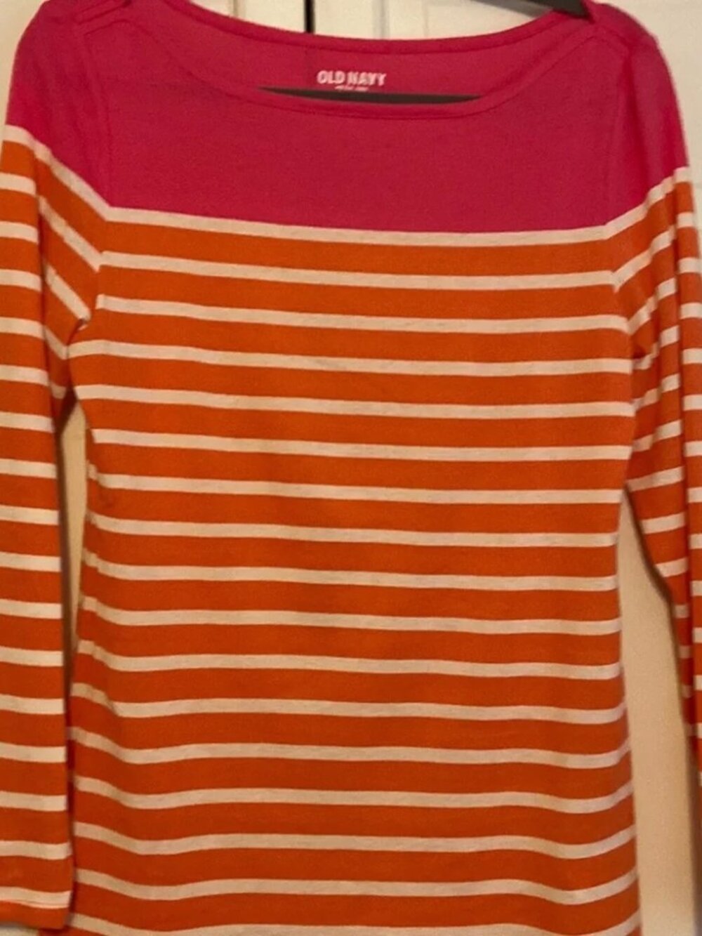 EUC Old Navy Striped Boatneck Sz L